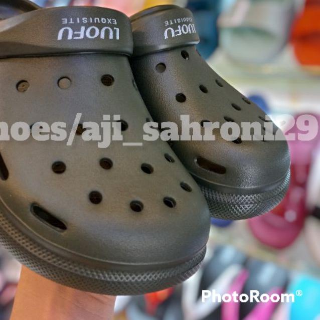 ♢ Sandal Kodok Pria/Wanita | LUOFU E-6201 ORIGINAL ♕