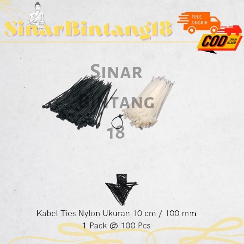 

Kabel Ties Nylon Ukuran 10 cm ( 1 Pack @ 100 pcs )