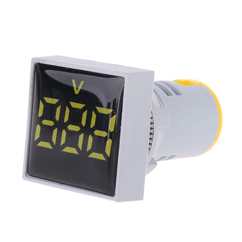 Btsg Square Voltmeter AC 20-500V Volt Meter Panel LED Digital Lampu Indikator Tegangan