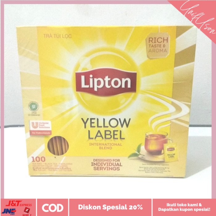 

⭐COD⭐ lipton yellow label tea - Envelope 100 Pcs