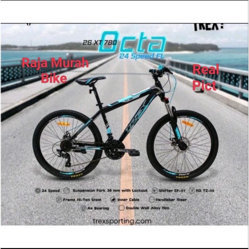 Sepeda Gunung MTB Trex Octagon XT 780 26 Inch Sepeda MTB 26 Inch Trex