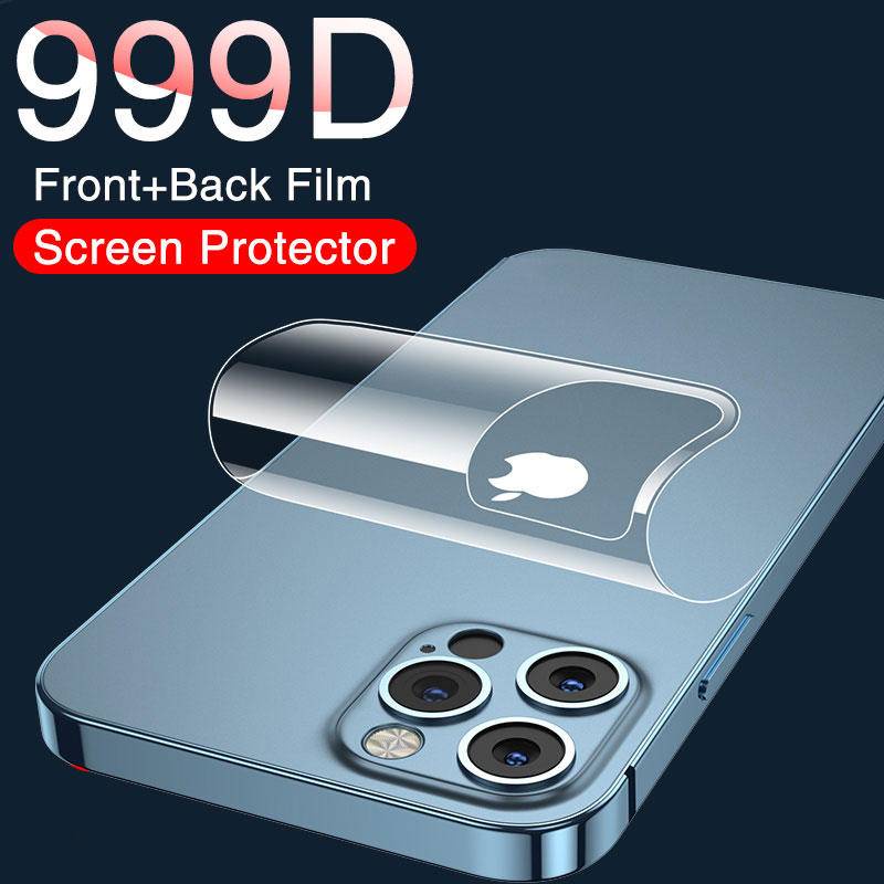 Film Hydrogel Pelindung Layar Depan Belakang Untuk iPhone 13 12 11 Pro Max Mini X XR XS Max 7 8 6 6s Plus SE 2020 2022