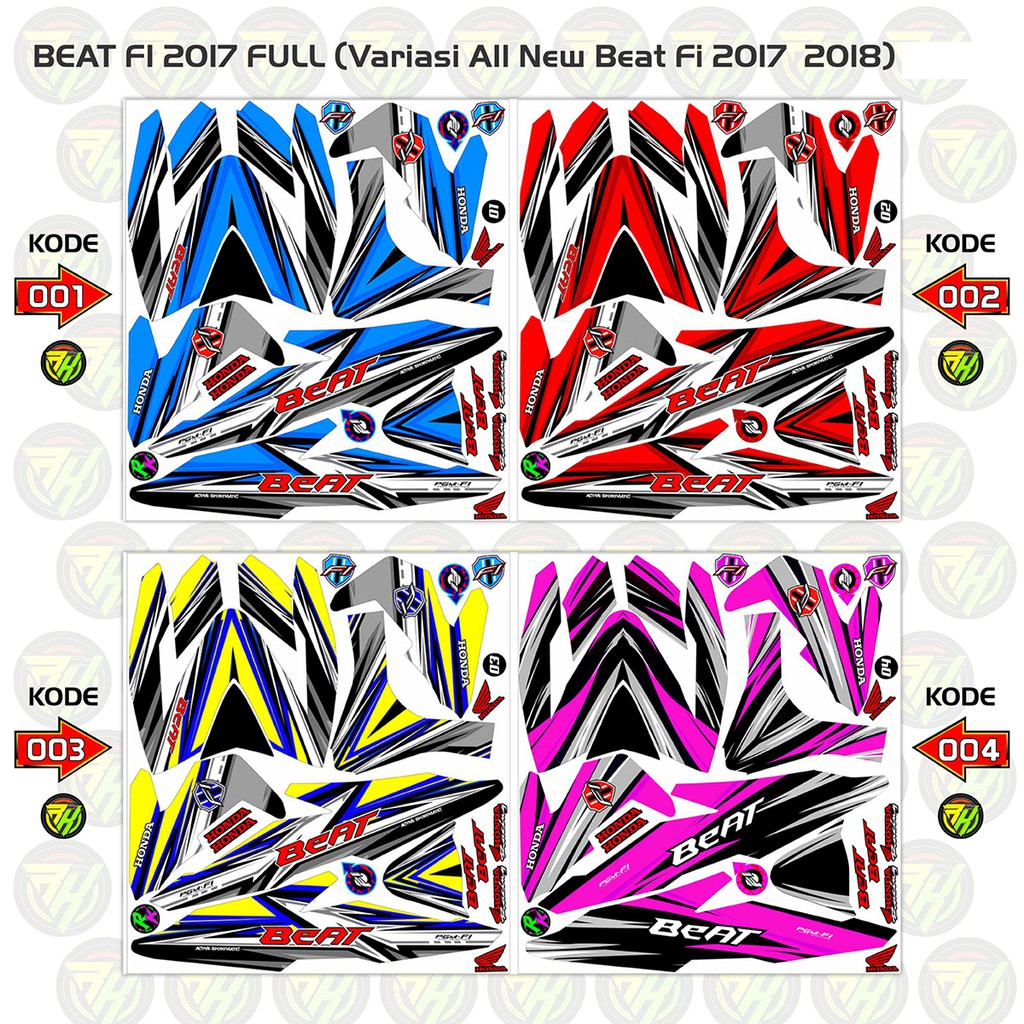BEAT Fi FULLBODY 2017-2018 DECAL VARIASI STRIPING