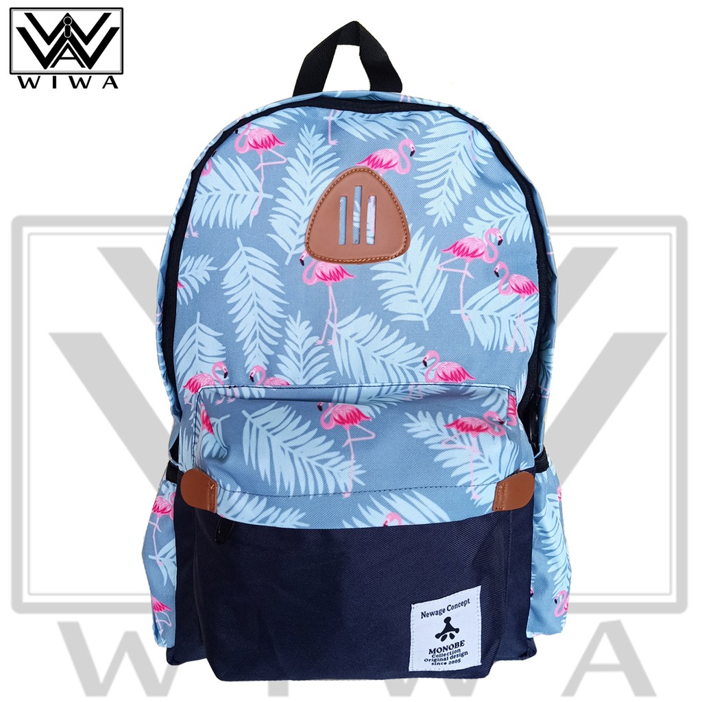 Tas Ransel Flamingo / Ransel Motif MONOBE