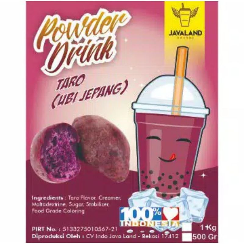 

powder drink taro java land