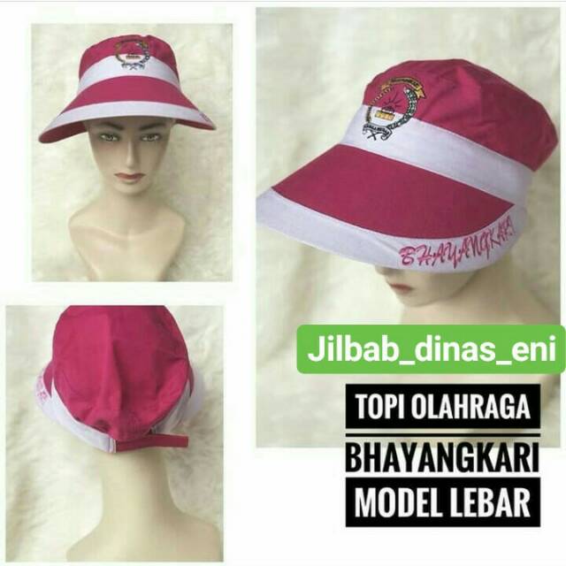 Topi olahraga bhayangkari lebar