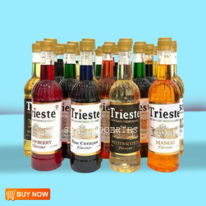 

(BISA COD) trieste syrup/sirup trieste all variant rasa