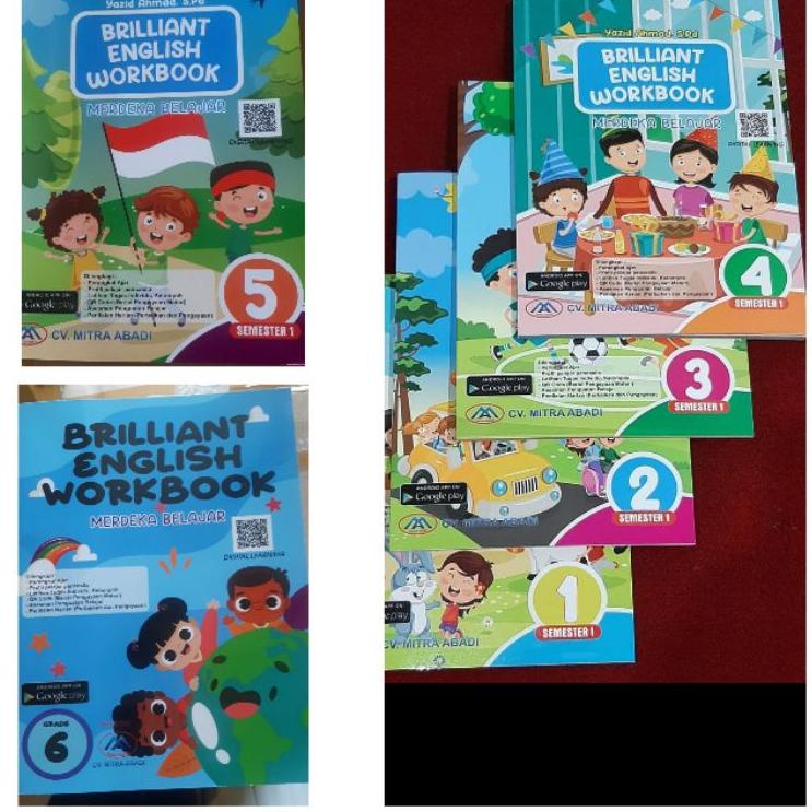 Terlaris.. BRILLIANT ENGLISH WORKBOOK KELAS 1, 2, 3, 4, 5, 6 SEMESTER 1