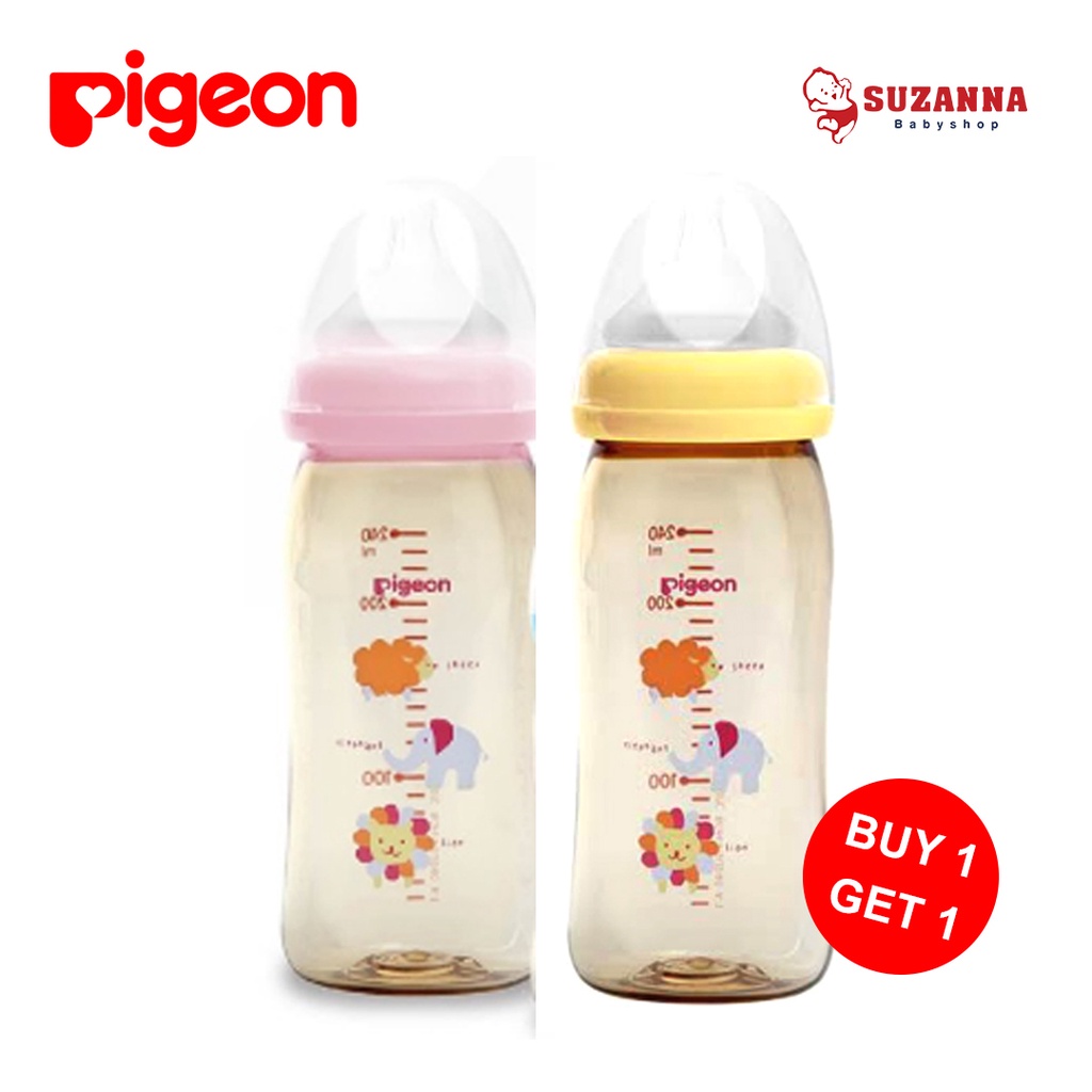Pigeon Buy 1 Get 1 PPSU Animal 240ml Botol Susu