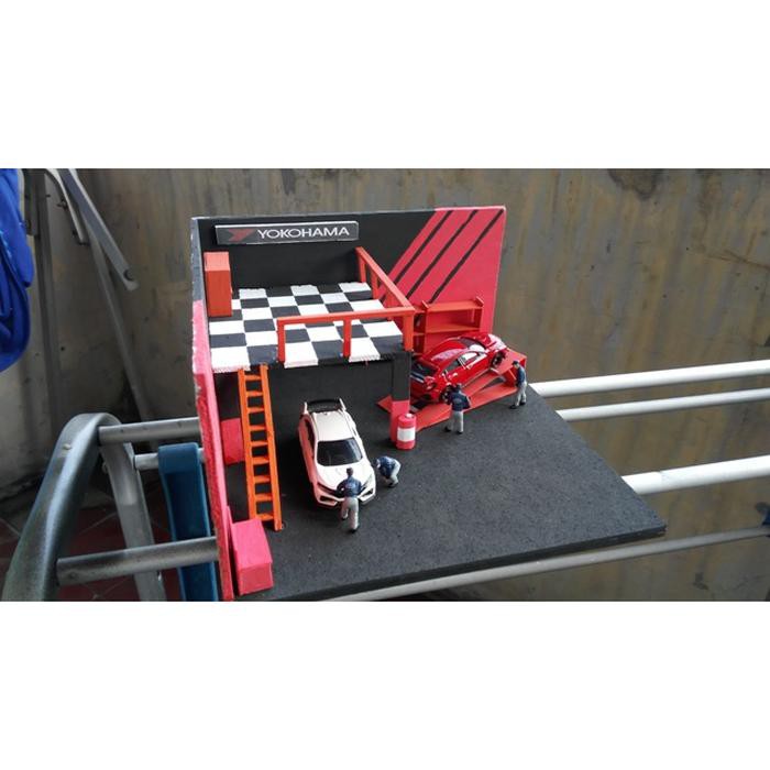 MUST HAVE DIORAMA DIECAST - DIORAMA BENGKEL BASIC DIORAMA BENGKEL MOBIL MINIATUR TERMURAH