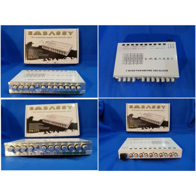 Parametric Preamp Embassy EQ-777 7 band Equalizer