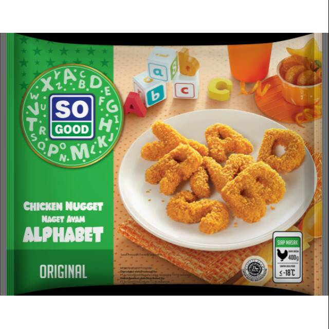 

So Good Alphabet 400gr - Bentuk Huruf Chicken Nugget Naget Ayam