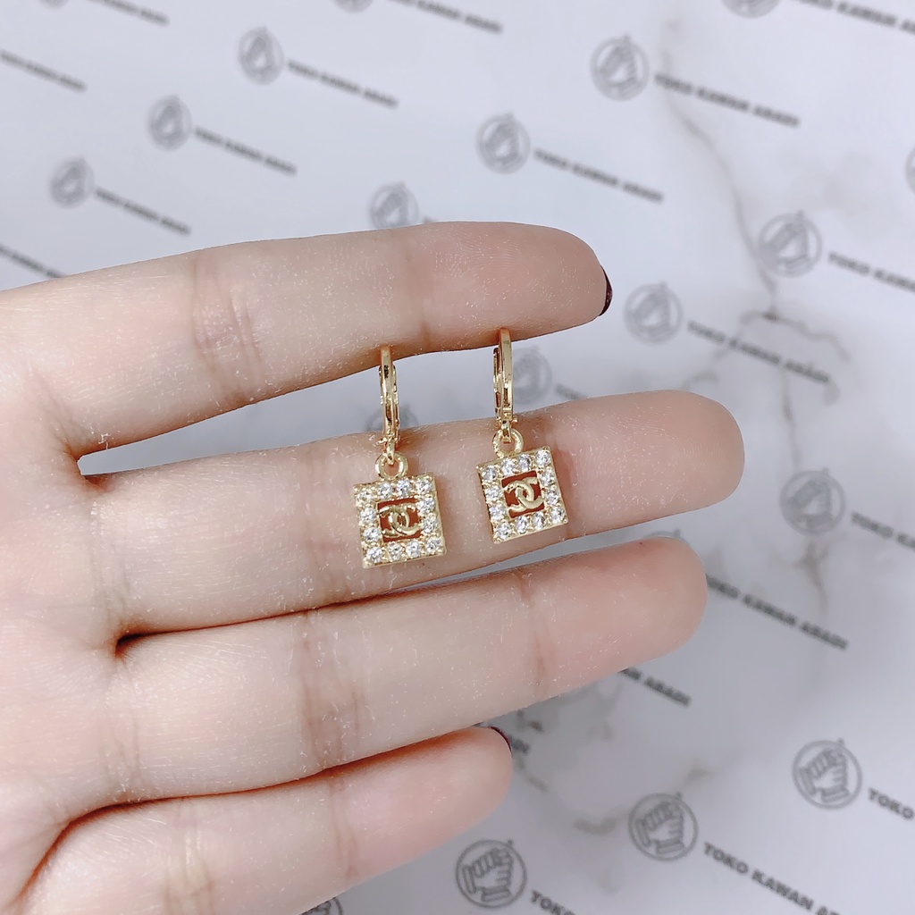 Xuping Gold Anting dewasa Perhiasan Wanita Model Giwang Cantik *58