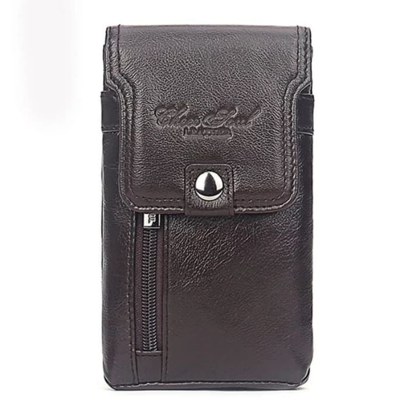 Dompet Kulit Pria Asli Tempat Hp 6.5inch Dompet Hp Import 2377
