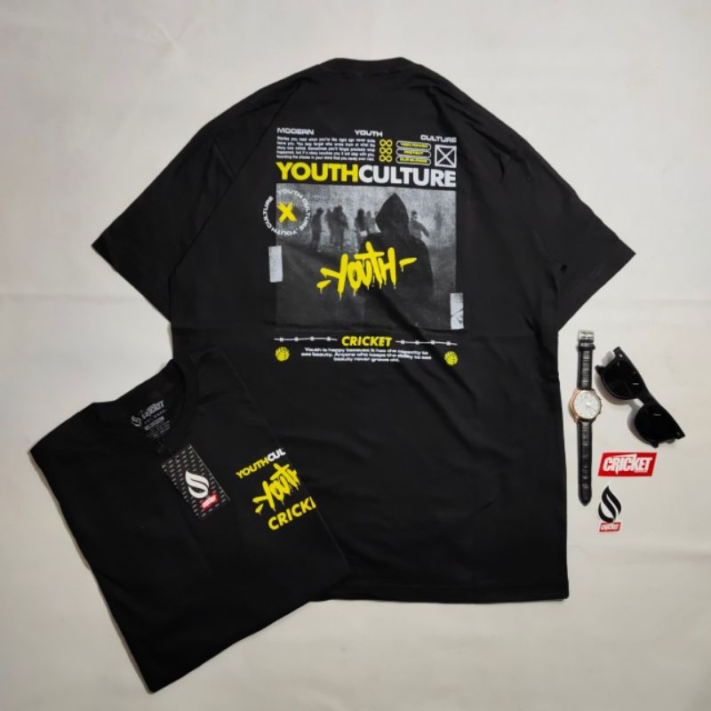 KAOS CRICKET TSHIRT DISTRO KAOS PRIA  CRICKET ORIGINAL  FREE STIKER COD bayar di tempat