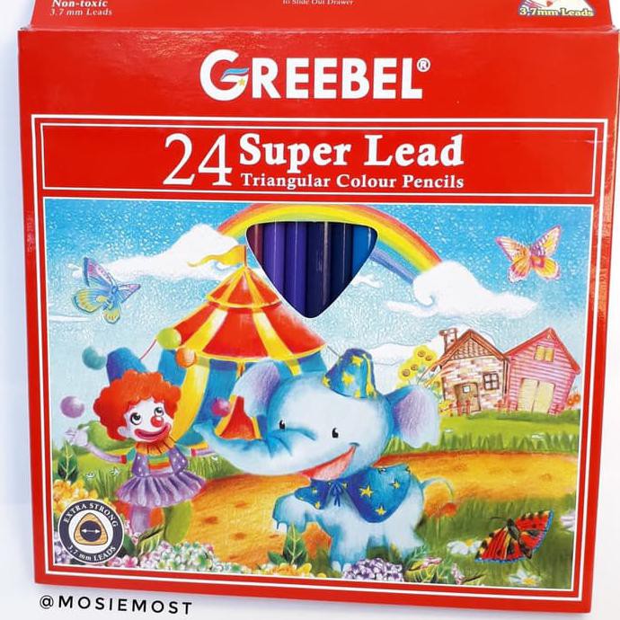 

Sale!! Pensil Warna Greebel Super Lead Isi 24 Terbaru