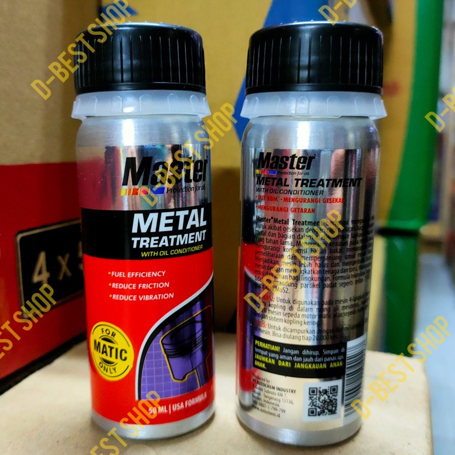 Master Metal treatment | untuk mengurangi gesekan didalam MESIN MOTOR MATIC - 50 ml ( ALL MATIC ONLY )