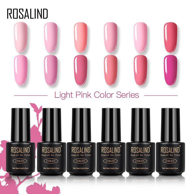 ~AB~ Rosalind LIGHT PINK COLOR SERIES Gel Nail Polish UV LED / Kutek / Cat Kuku