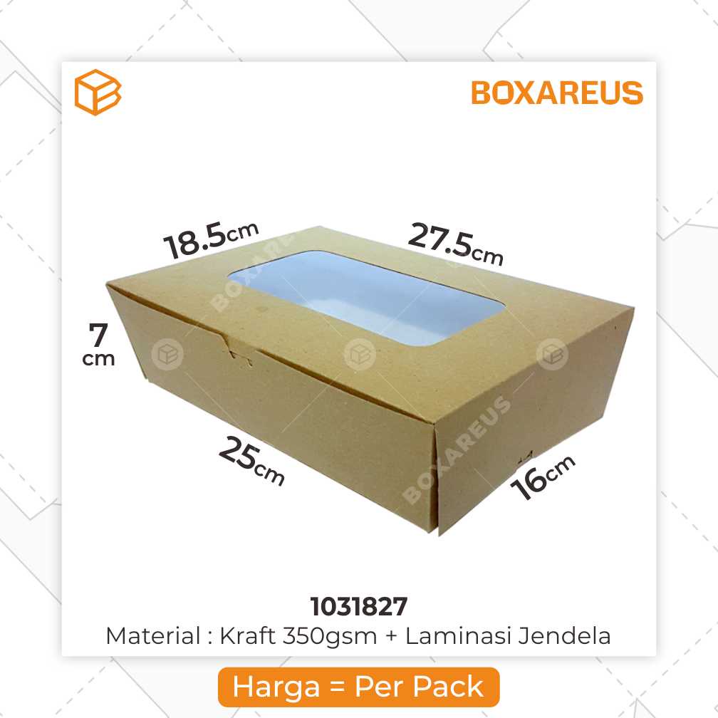 Snack Box, Kotak Snack, Gift Box, Kotak Mika, Dus Kemasan Packaging | 1031827 (20pc)