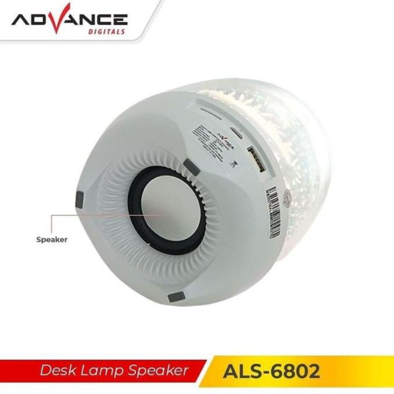 Desk Lamp // Speaker Advance Als 6802 Bluetooth Speaker Lampu tidur