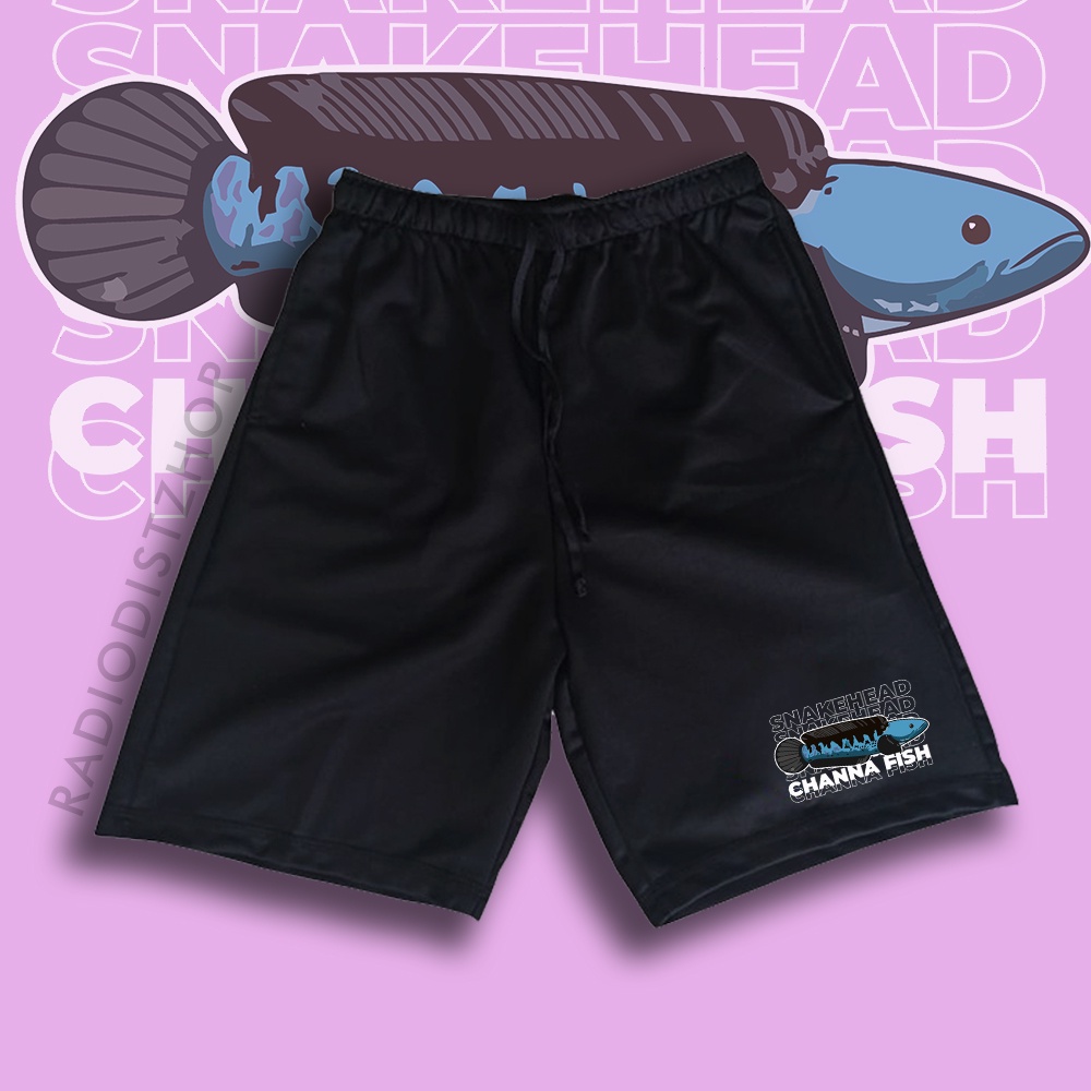celana pendek pria Predator Fish Channa Indonesia Snakehead/Short Pants Channa Snakehead
