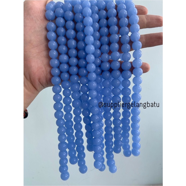 Bahan batu BLUE PURPLE CAT EYE 10mm mata kucing biru ungu TANPA JARONG