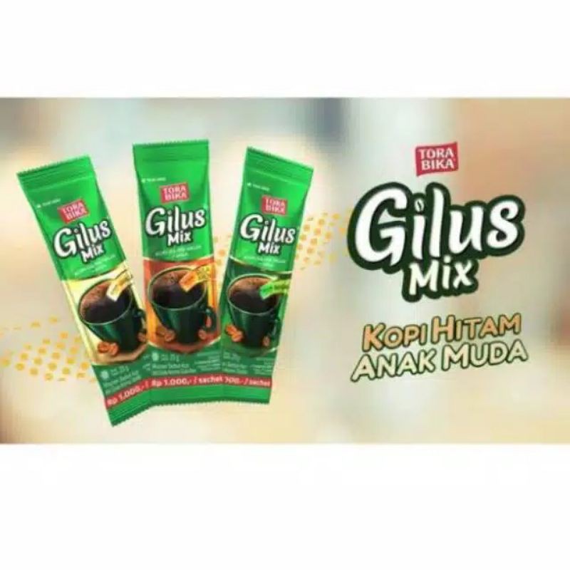 Torabika gilus mix kopi giling halus + gula halus sachet 23 gram