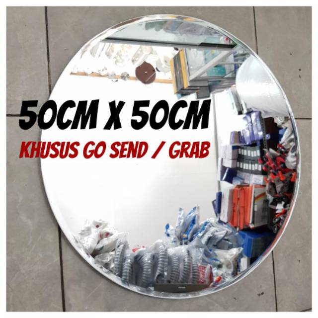 Kaca cermin lingkaran / bulat 50cm
