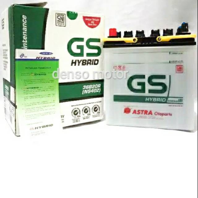 AKI MOBIL GS HYBRID NS40Z 12V 35AH