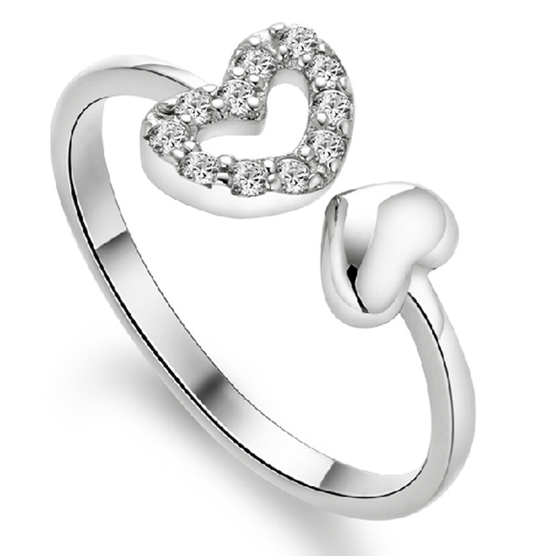 silver cincin 925 original ring for women Adjustable ring Angel's love Fashion Jewellery cincin  perak cincin perempuan