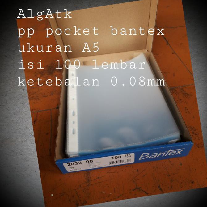 

✨ BISA BAYAR DITEMPAT✨ PP pocket Antiglare Bantex isi 100 lembar No ref 2032 Size A5. CUCI