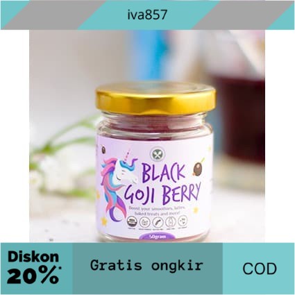 

PROMO UNICORN POWDER - BLACK GOJI BERRY POWDER 50GR GRATIS ONGKIR