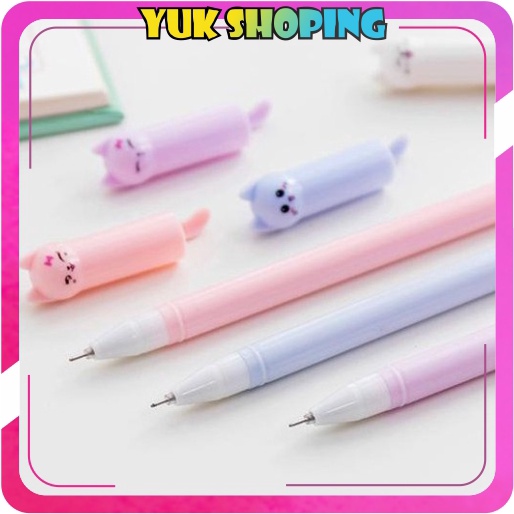 

✧YUKSHOPING✧ PULPEN KUCING MURAH 6 WARNA - PENA UNICORN BARU - PENA KARAKTER KUCING R207 R340
