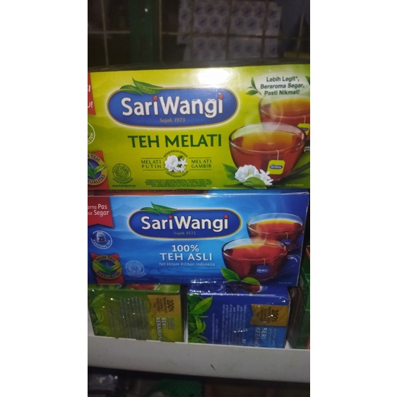 

sariwangi teh celup asli dan jahe kunyit dan melatiisi 25