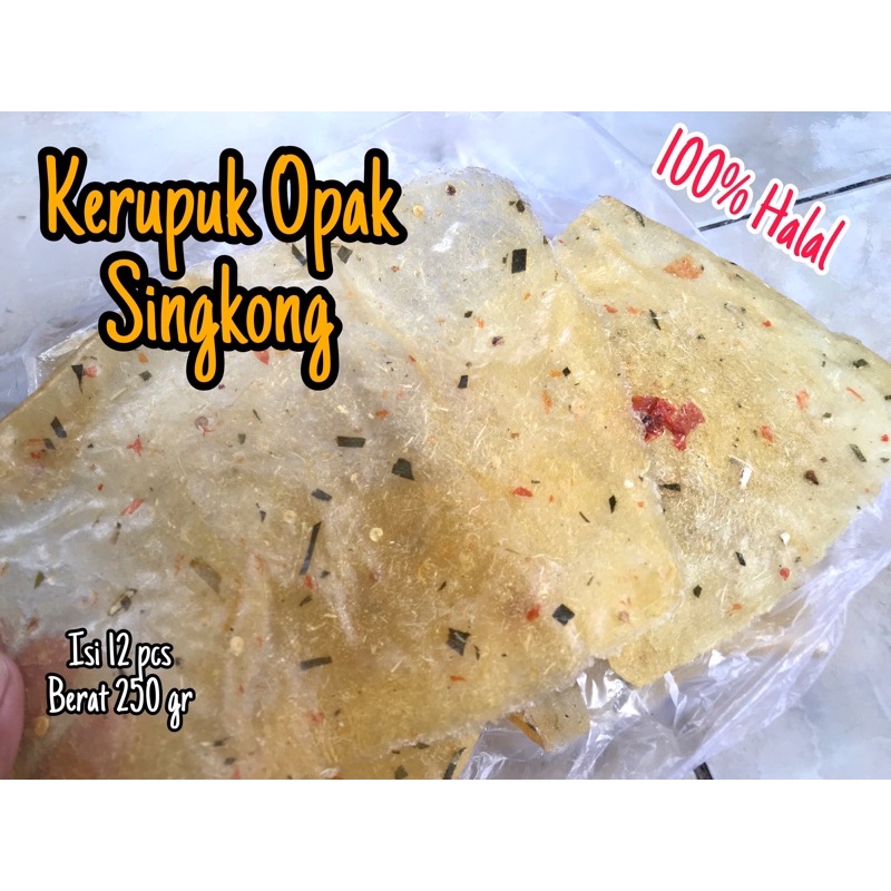 

12 Pcs Opak Beca / Opak Singkong / Opak Renyah Gurih Dijamin Halal 100%