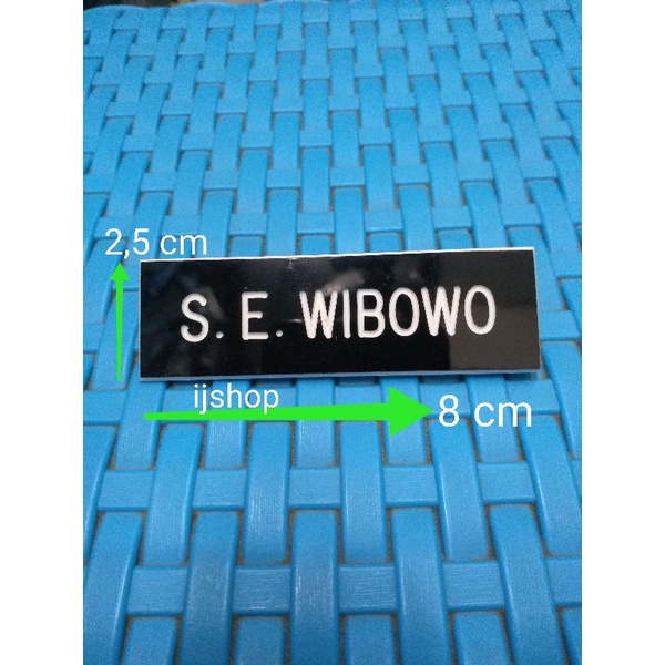 PAPAN NAMA | NAME TAG TNI POLRI | GRAFIR AKRILIK BELAKANG PAKU|MAGNET