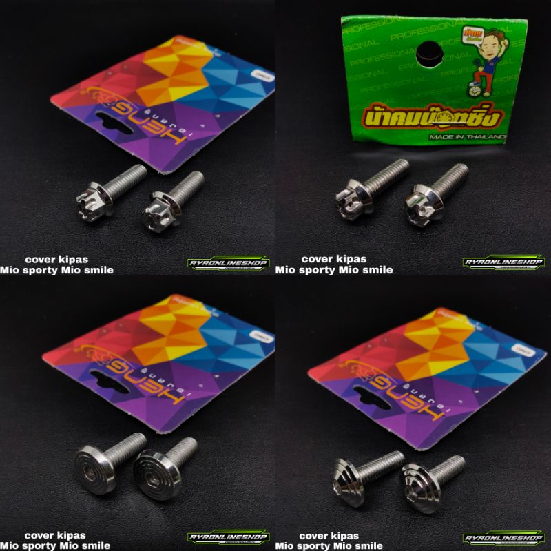 probolt stainless baut cover kipas Mio sporty Mio smile original Thailand