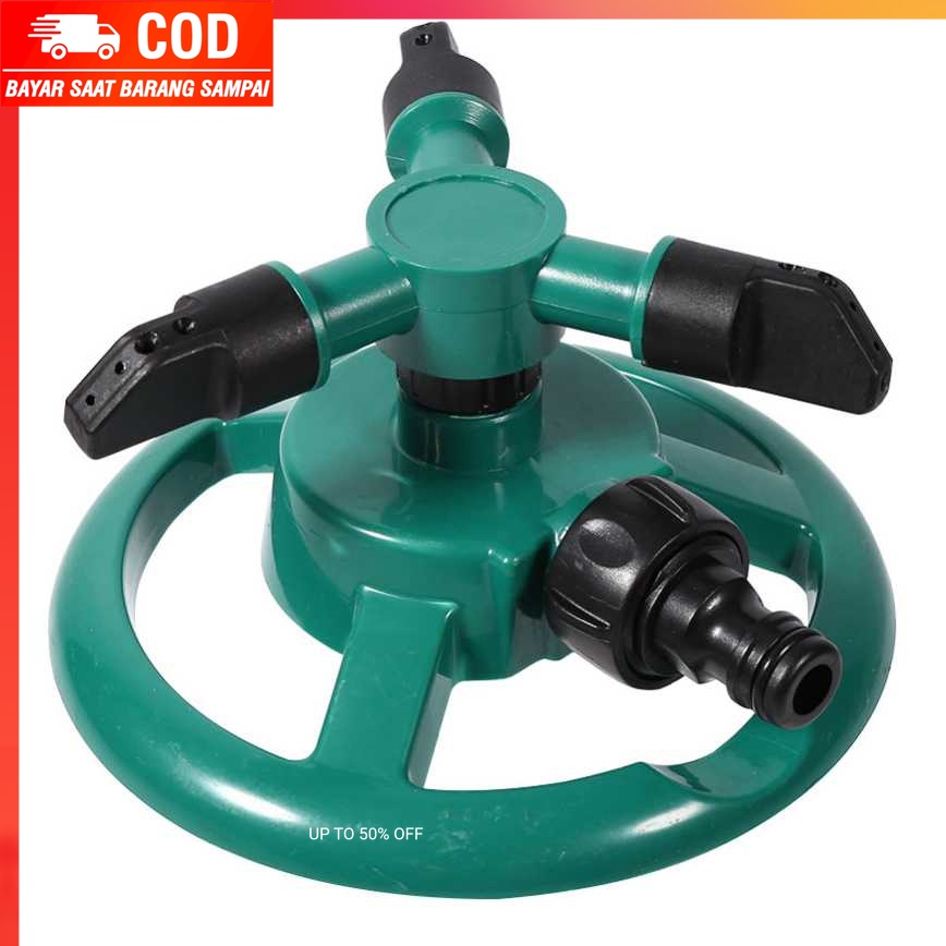 (100% BARANG ORI) EECOO Round Sprinkler Air Taman 360 Derajat Full Set - YY107943