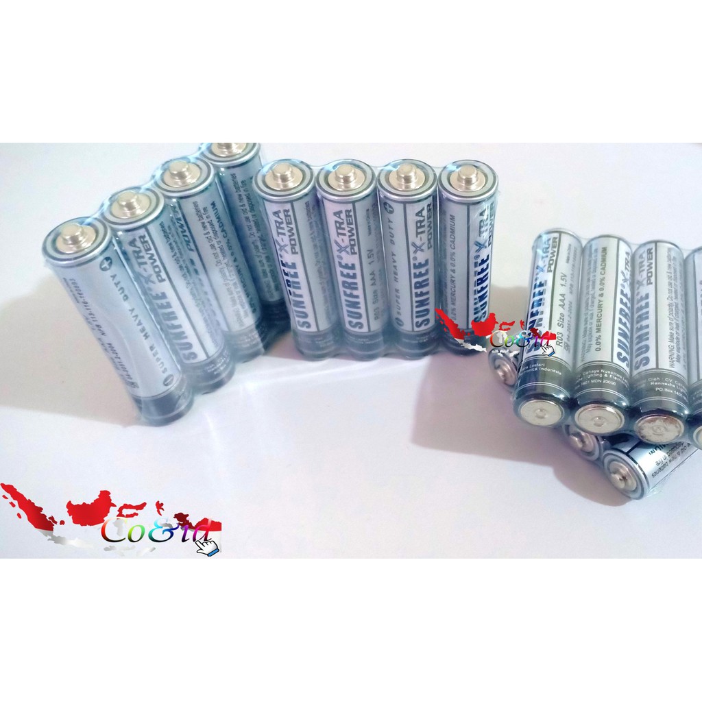 (4Pcs) Baterai Murah Berkualitas Batery Batrai Batere batre A2 AA / A3 AAA SUNFREE