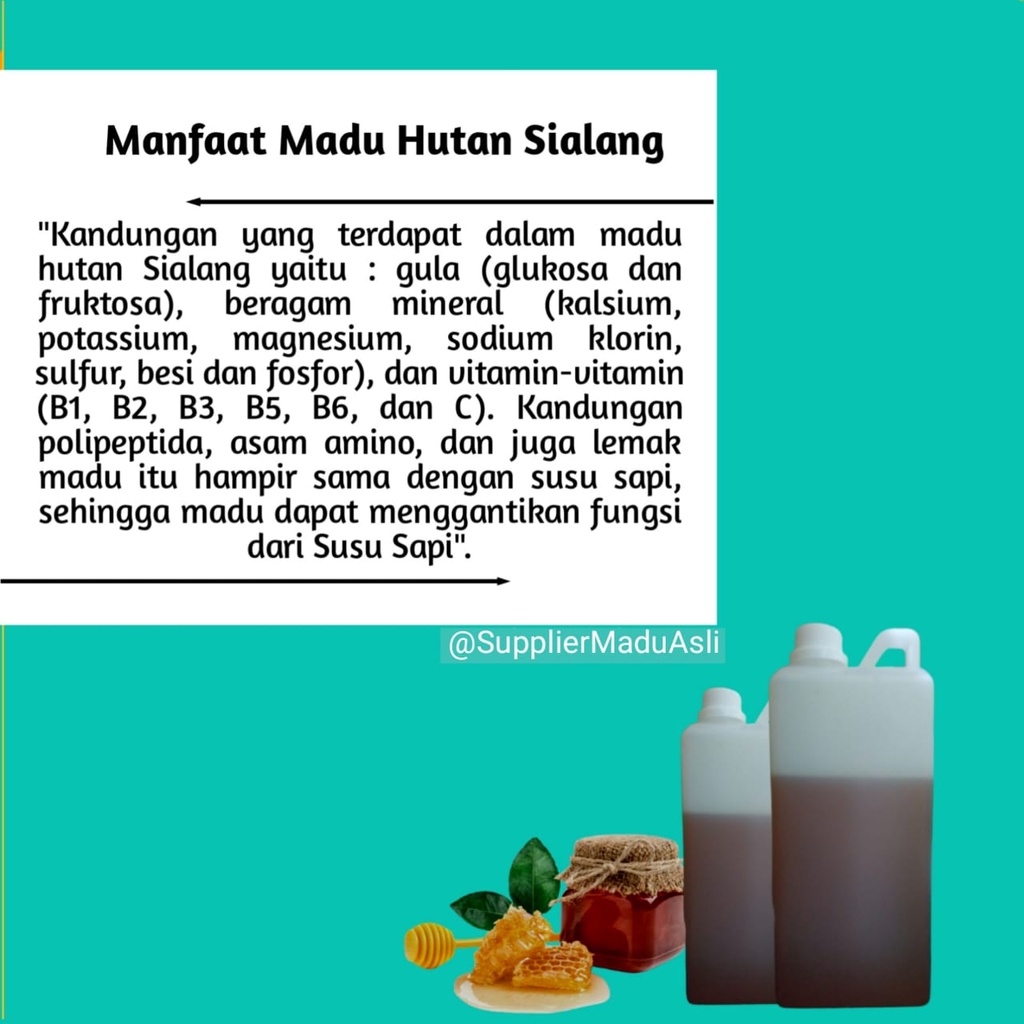 

(COD) Madu Hutan Asli Sialang 1kg Madu Asli Murni Grade A Tanpa Campuran Madu Hutan Liar Raw Honey