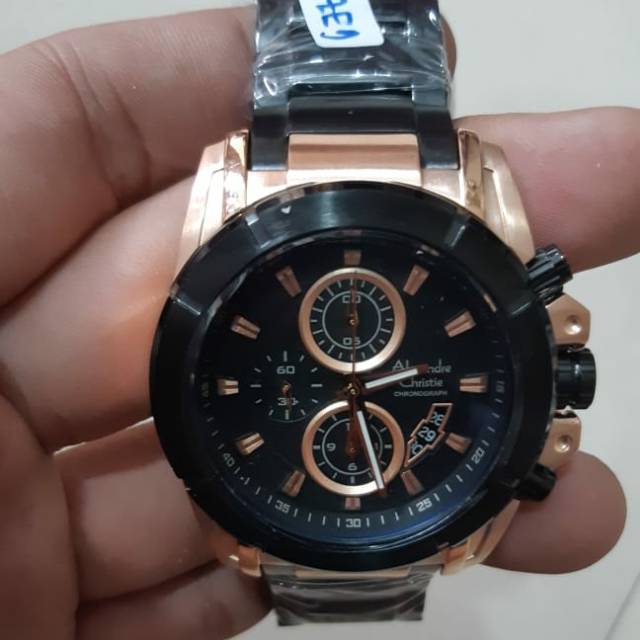 Alexandre Christie AC 6226MC Hitam Gold