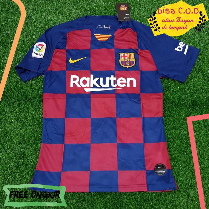 [COD]418 JERSEY BOLA / BAJU JERSY MURAH INDONESIA BARCELONA HOME 2019 / 2020 GRADE PRIA ORIGINAL