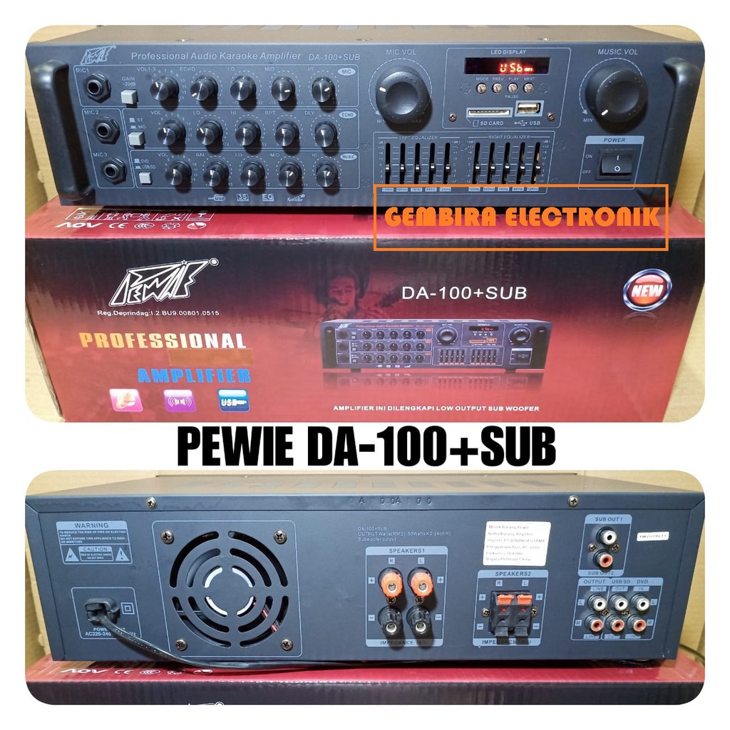 Ampli PEWIE DA 100