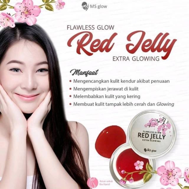 [130gr] READY Red Jelly Flawless By MS Glow NEW PACK YA