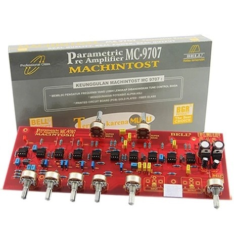 TONE CONTROL PARAMETRIC MC-9707 BELL BGR TONE KONTROL STEREO PARAMETRIK MC9707 MC 9707 BELL ASLI