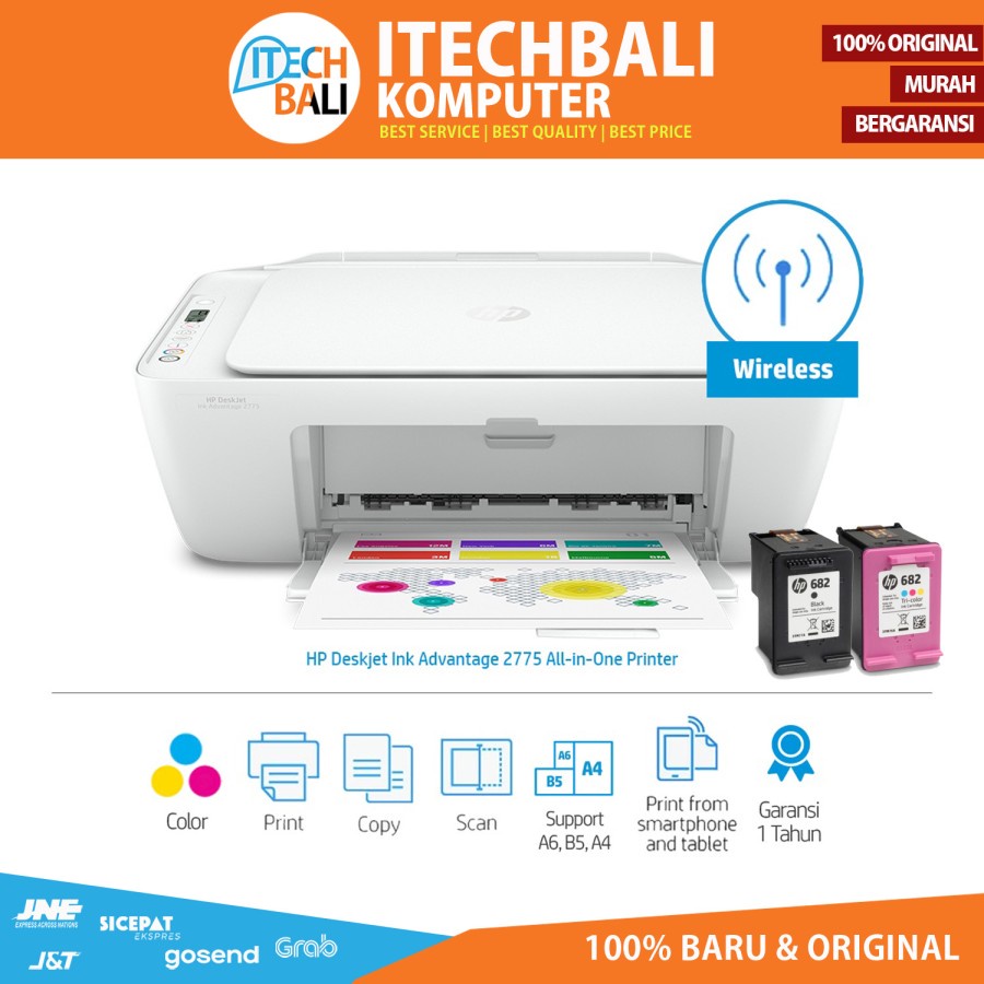 HP 2775 Print Scan Copy + WIFI Printer Garansi Resmi | ITECHBALI