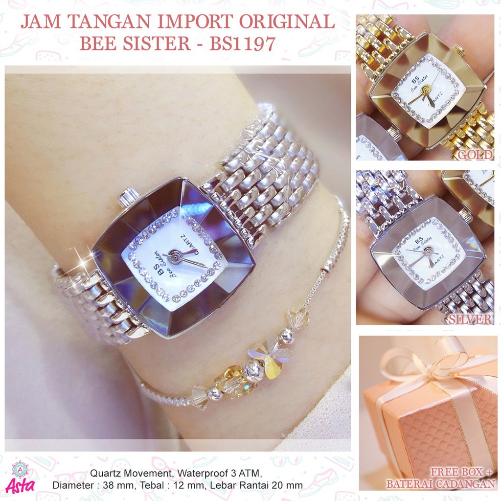 JAM TANGAN IMPORT ORIGINAL BEE SISTER-BS1197
