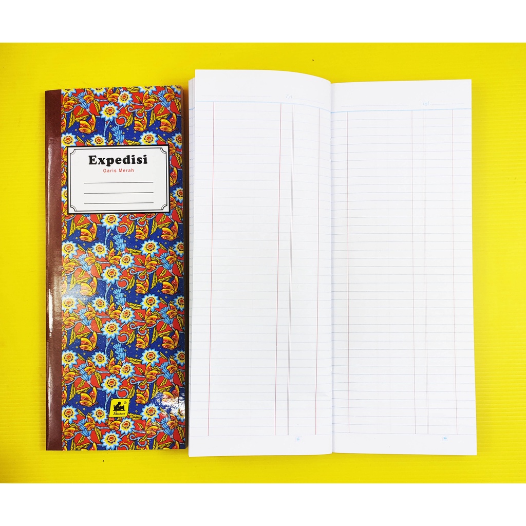 

BUKU EKSPEDISI COVER KARTON STANDARD BERGARIS 90 LBR ( 12,3 X 31,6 CM )