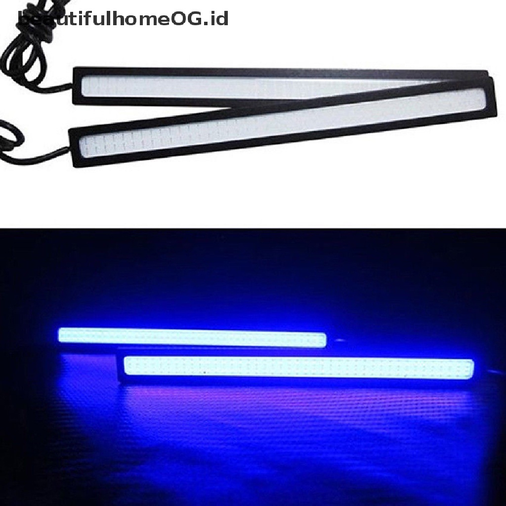 Lampu LED COB DC 12V 17CM Tahan Air Warna Biru Untuk Mobil