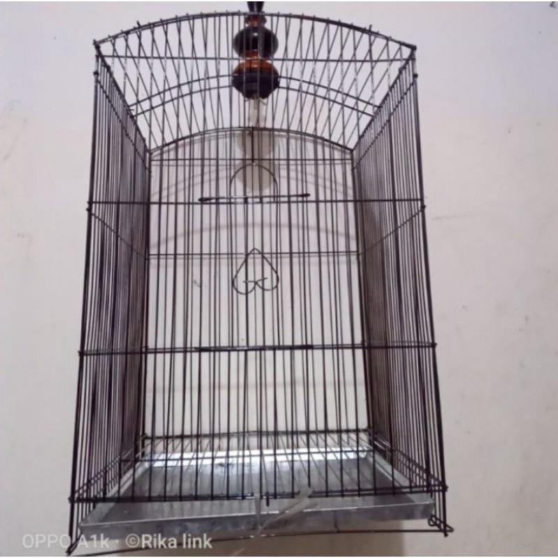 sangkar kotak no 2/ sangkar besi lipat gantung /kandang kotak no 2 beo jalak kacer